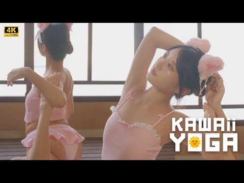 テラスでゆりかごのポーズ｜かわいいヨガ #kawaiiyoga #bikinifitness